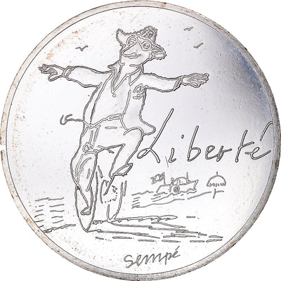 France, 
            
               Sempé - Liberté, 
            
               10 Euro