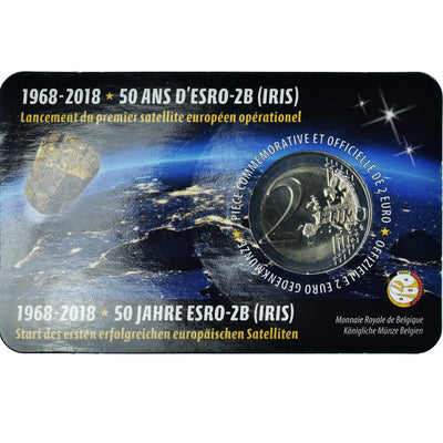 Belgique, 
            
               2 Euro, 
            
               Satellite ESRO-2B