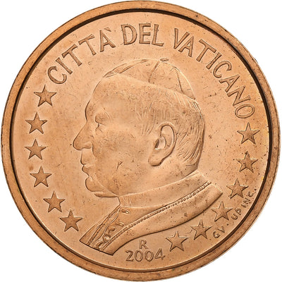 Cité du Vatican, 
            
               John Paul II, 
            
               5 Euro Cent