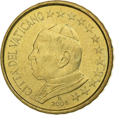 Cité du Vatican, 
            
               John Paul II, 
            
               10 Euro Cent