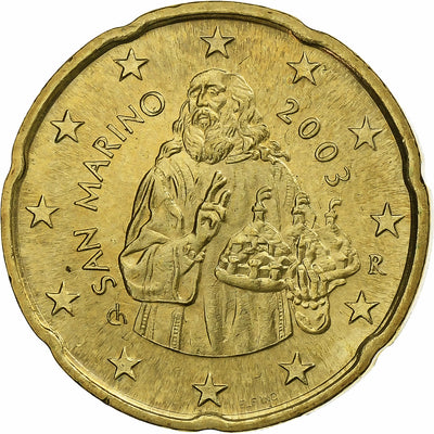 Saint Marin , 
            
               20 Euro Cent, 
            
               2003