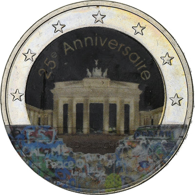 Allemagne, 
            
               2 Euro, 
            
               25ème anniversaire de la chute du mur