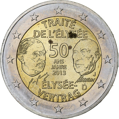 Allemagne, 
            
               2 Euro, 
            
               Traité de l'ELYSEE