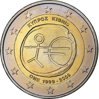 Chypre, 
            
               2 Euro, 
            
               10 years euro