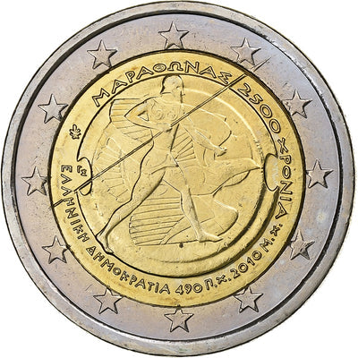 Grèce, 
            
               2 Euro, 
            
               2010