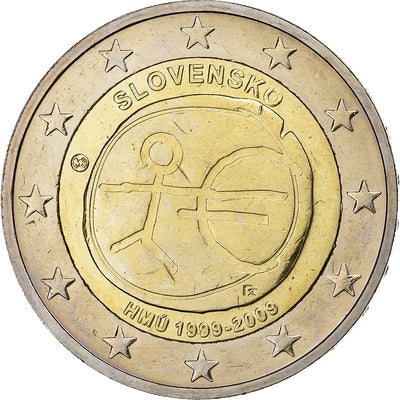 Slovaquie, 
            
               2 Euro, 
            
               EMU 10th Anniversary