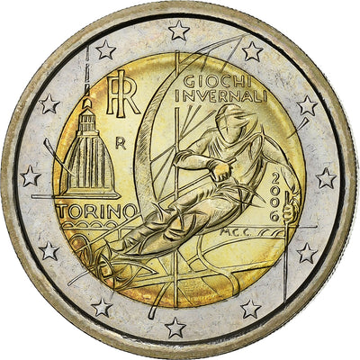 Italie, 
            
               2 Euro, 
            
               Jeux olympiques de Turin