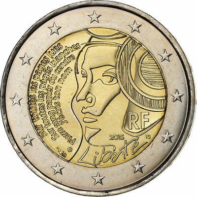 France, 
            
               2 Euro, 
            
               2015