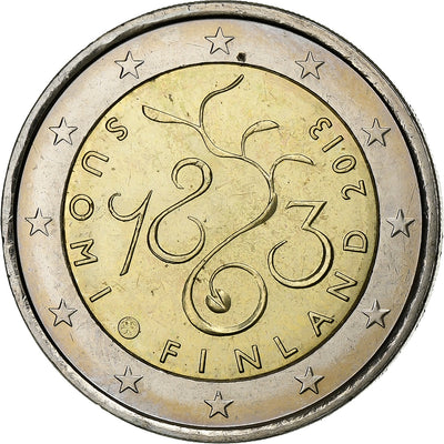 Finlande, 
            
               2 Euro, 
            
               2013