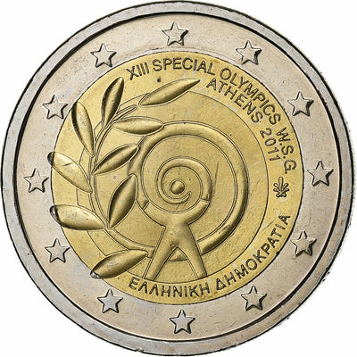 Grèce, 
            
               2 Euro, 
            
               2011