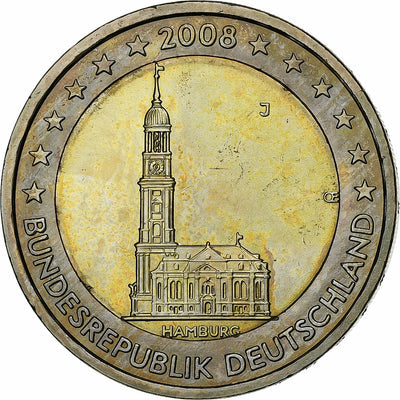 République fédérale allemande, 
            
               2 Euro, 
            
               2008