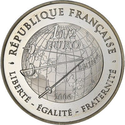 France, 
            
               1-1/2 Euro, 
            
               Escrime - Jeux d'été