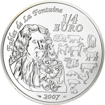 France, 
            
               1/4 Euro, 
            
               année du cochon