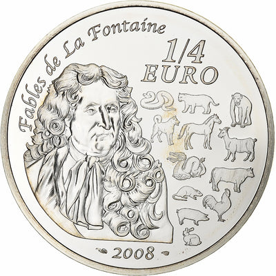 France, 
            
               1/4 Euro, 
            
               année du rat