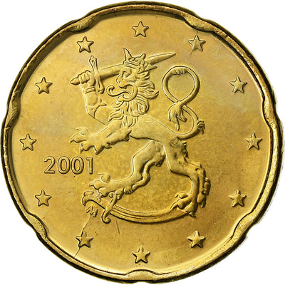 Finlande, 
            
               20 Euro Cent, 
            
               2001