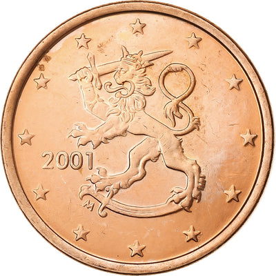 Finlande, 
            
               5 Euro Cent, 
            
               2001