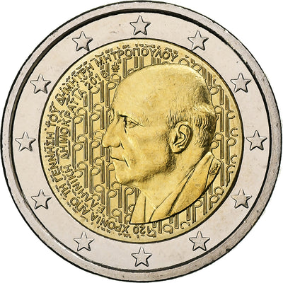 Grèce, 
            
               2 Euro, 
            
               Dimitris Mitropoulos