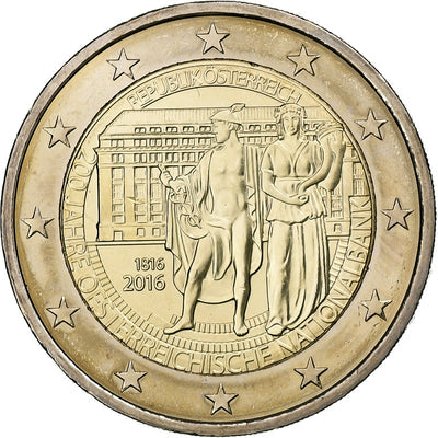 Autriche, 
            
               2 Euro, 
            
               Anniversary of the National Bank