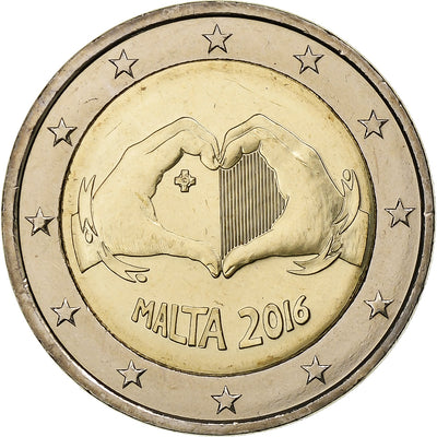 Malte, 
            
               2 Euro, 
            
               Children and solidarity - Love