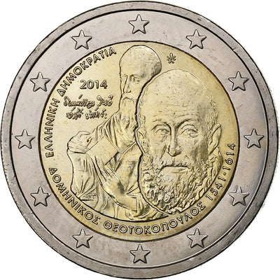 Grèce, 
            
               2 Euro, 
            
               Domenikos Theotokopoulos