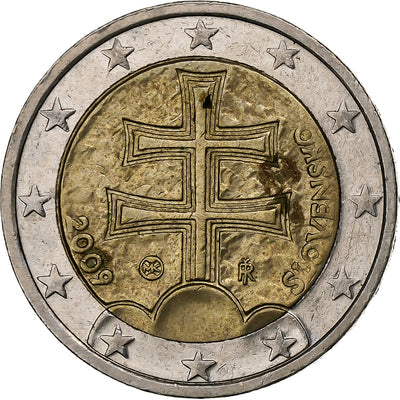 Slovaquie, 
            
               2 Euro, 
            
               Double Cross