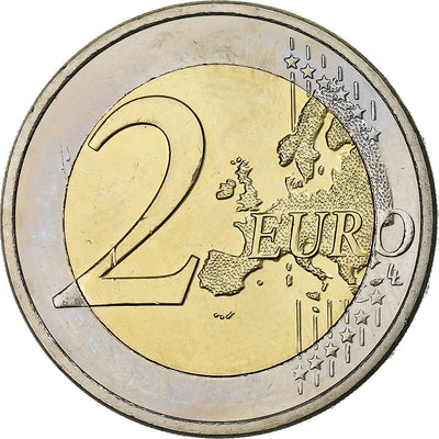 Luxembourg, 
            
               2 Euro, 
            
               Henri I National Anthem