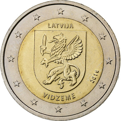 Lettonie, 
            
               2 Euro, 
            
               Vidzeme