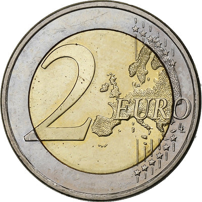 Estonie, 
            
               2 Euro, 
            
               Map of Estonia