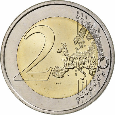 Finlande, 
            
               2 Euro, 
            
               European Union Flag