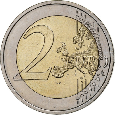 Slovénie, 
            
               2 Euro, 
            
               The poet France Prešeren