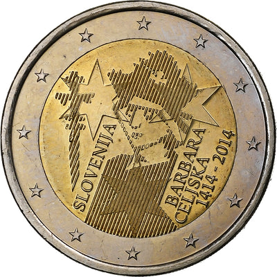 Slovénie, 
            
               2 Euro, 
            
               Barbara of Celje