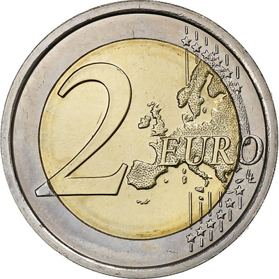 Slovénie, 
            
               2 Euro, 
            
               30 Years of European Union Flag