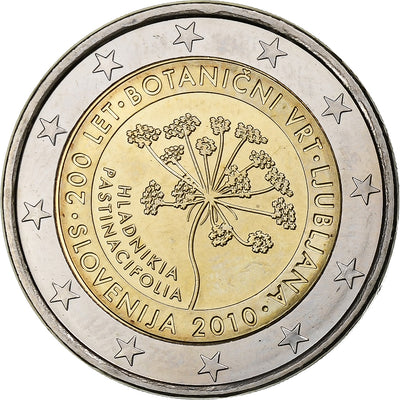 Slovénie, 
            
               2 Euro, 
            
               Ljubljana Botanical Garden