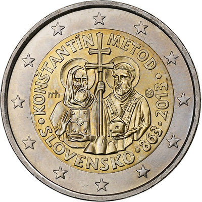 Slovaquie, 
            
               2 Euro, 
            
               Constantine and Methodius