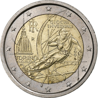 Italie, 
            
               2 Euro, 
            
               2006 Winter Olympics - Turin