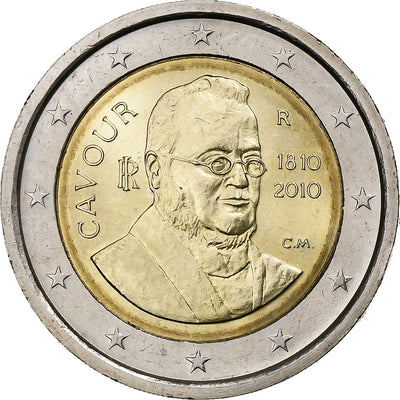 Italie, 
            
               2 Euro, 
            
               Count of Cavour