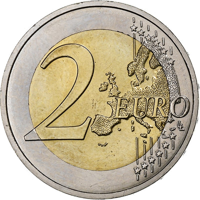 France, 
            
               2 Euro, 
            
               Auguste Rodin