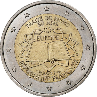 France, 
            
               2 Euro, 
            
               Treaty of Rome