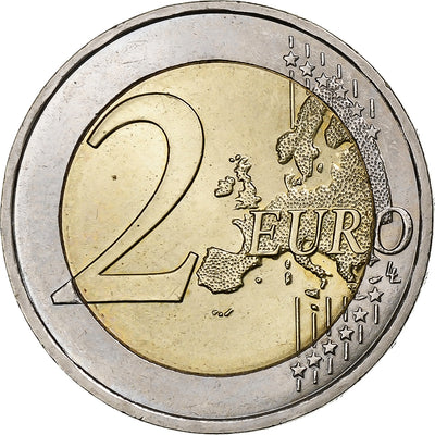 France, 
            
               2 Euro, 
            
               Stylized tree