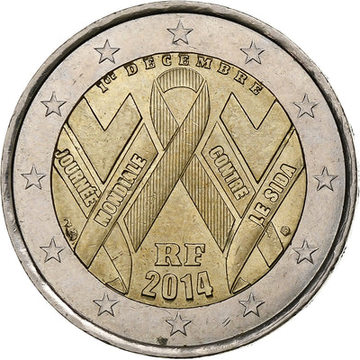 France, 
            
               2 Euro, 
            
               World AIDS Day