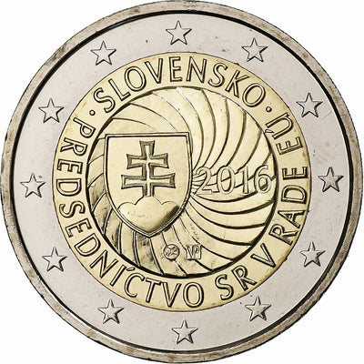 Slovaquie, 
            
               2 Euro, 
            
               Slovak Presidency of the Council of the European Union