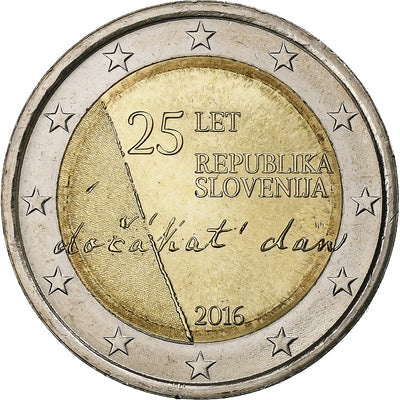 Slovénie, 
            
               2 Euro, 
            
               Independence