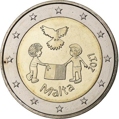 Malte, 
            
               2 Euro, 
            
               The Peace