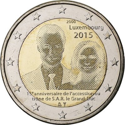 Luxembourg, 
            
               2 Euro, 
            
               Henri I Accession