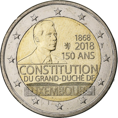 Luxembourg, 
            
               2 Euro, 
            
               Henri I Constitution of Luxembourg