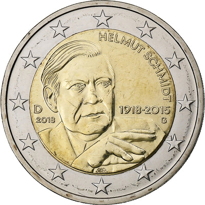 Allemagne, 
            
               2 Euro, 
            
               Helmut Schmidt