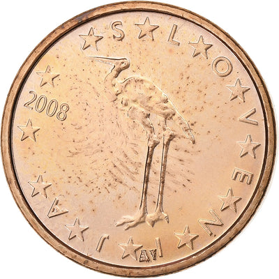 Slovénie, 
            
               Euro Cent, 
            
               2008