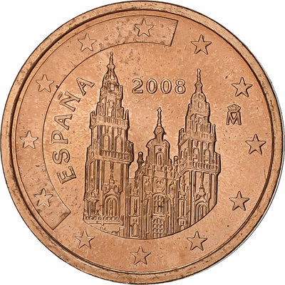 Espagne, 
            
               2 Euro Cent, 
            
               2008