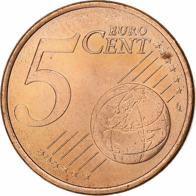 Espagne, 
            
               5 Euro Cent, 
            
               2008