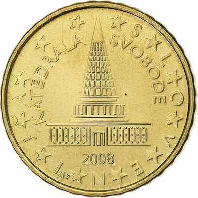 Slovénie, 
            
               10 Euro Cent, 
            
               2008